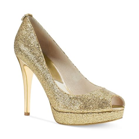 Michael Kors gold heels